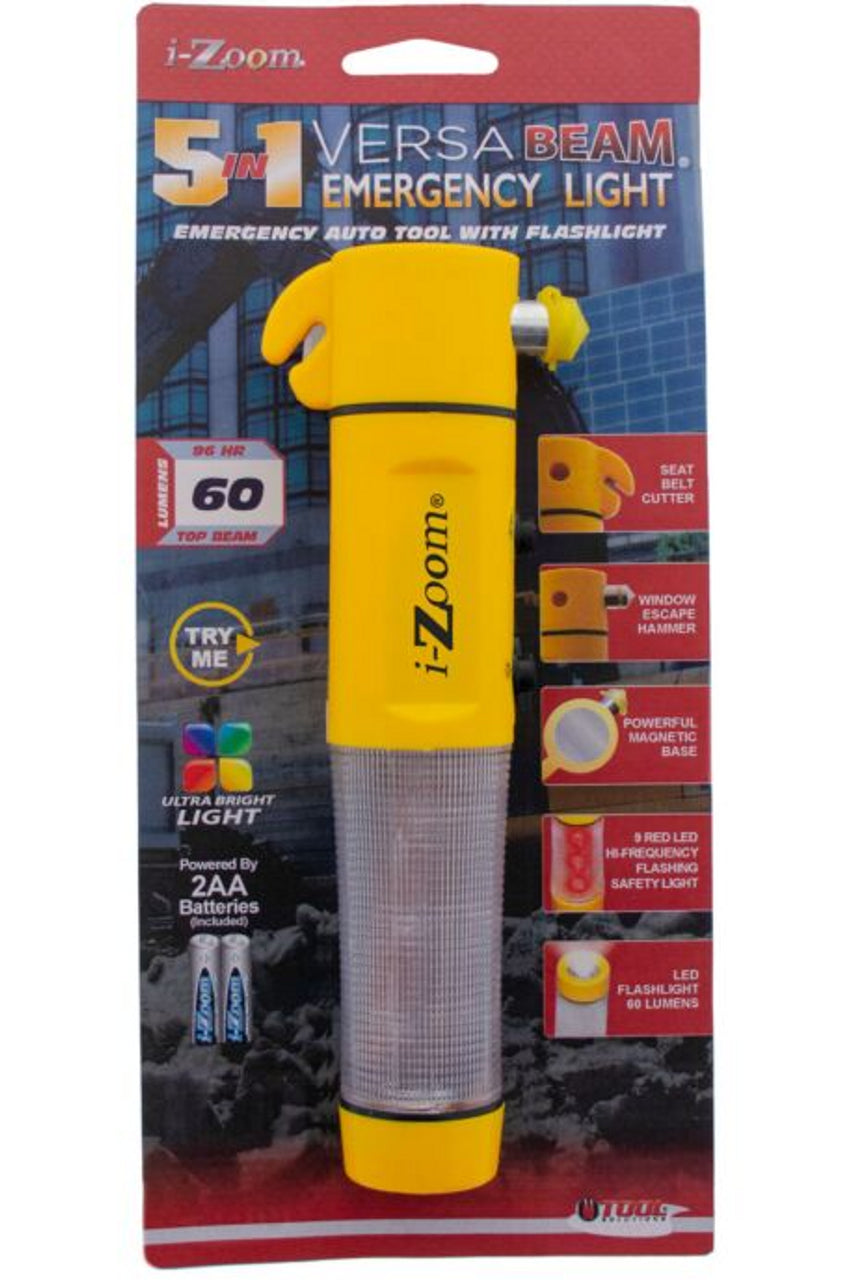 i-Zoom Versa Beam 5 in 1 Emergency Auto Tool with Flashlight  FL51012 i-Zoom Versa Beam 5 in 1 Emergency Auto Tool with Flashlight  FL51012
